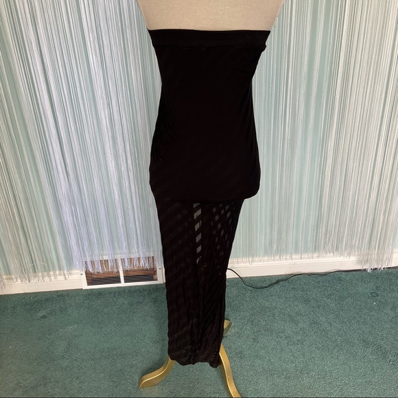 Bebe Sheer Striped Maxi Skirt NWT - Picture 13 of 16